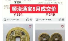 顺治通宝价格表（顺治通宝价格一枚多少钱）