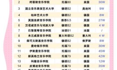 音乐大学（世界音乐学院排名前50）