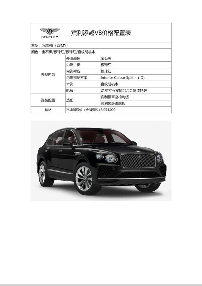 一台宾利多少钱(宾利价格一览表)