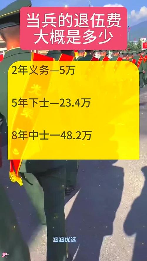当兵十年退伍后给多少钱