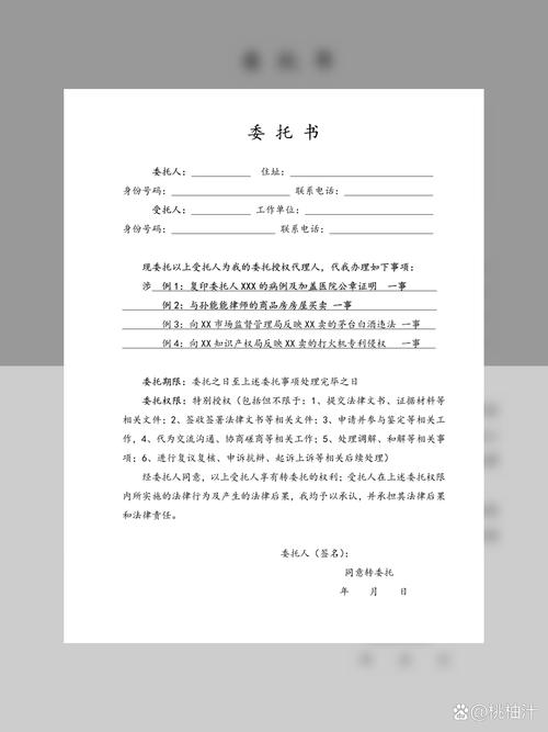 个人委托书格式(委托书委托个人模板)